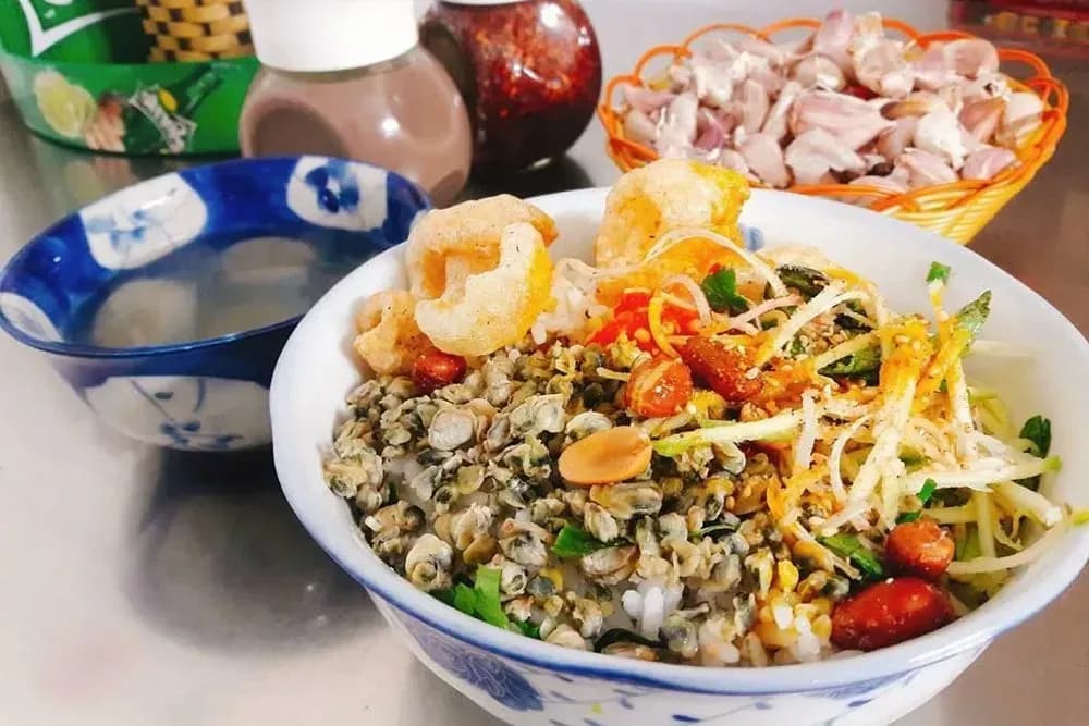 Hue mussel 쌀 : 녹슬지 않는 식사에서 요리 아이콘으로 여행