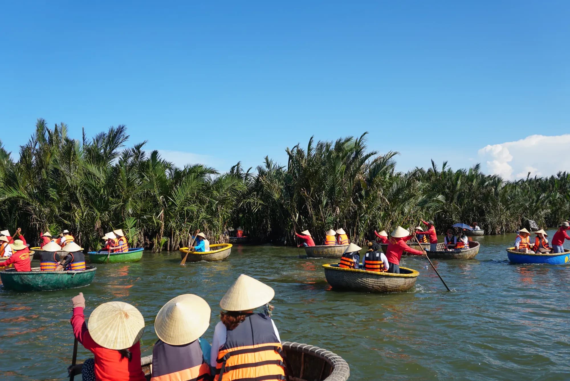 Trải nghiệm khó quên trên thuyền thúng giữa rừng dừa Bảy Mẫu