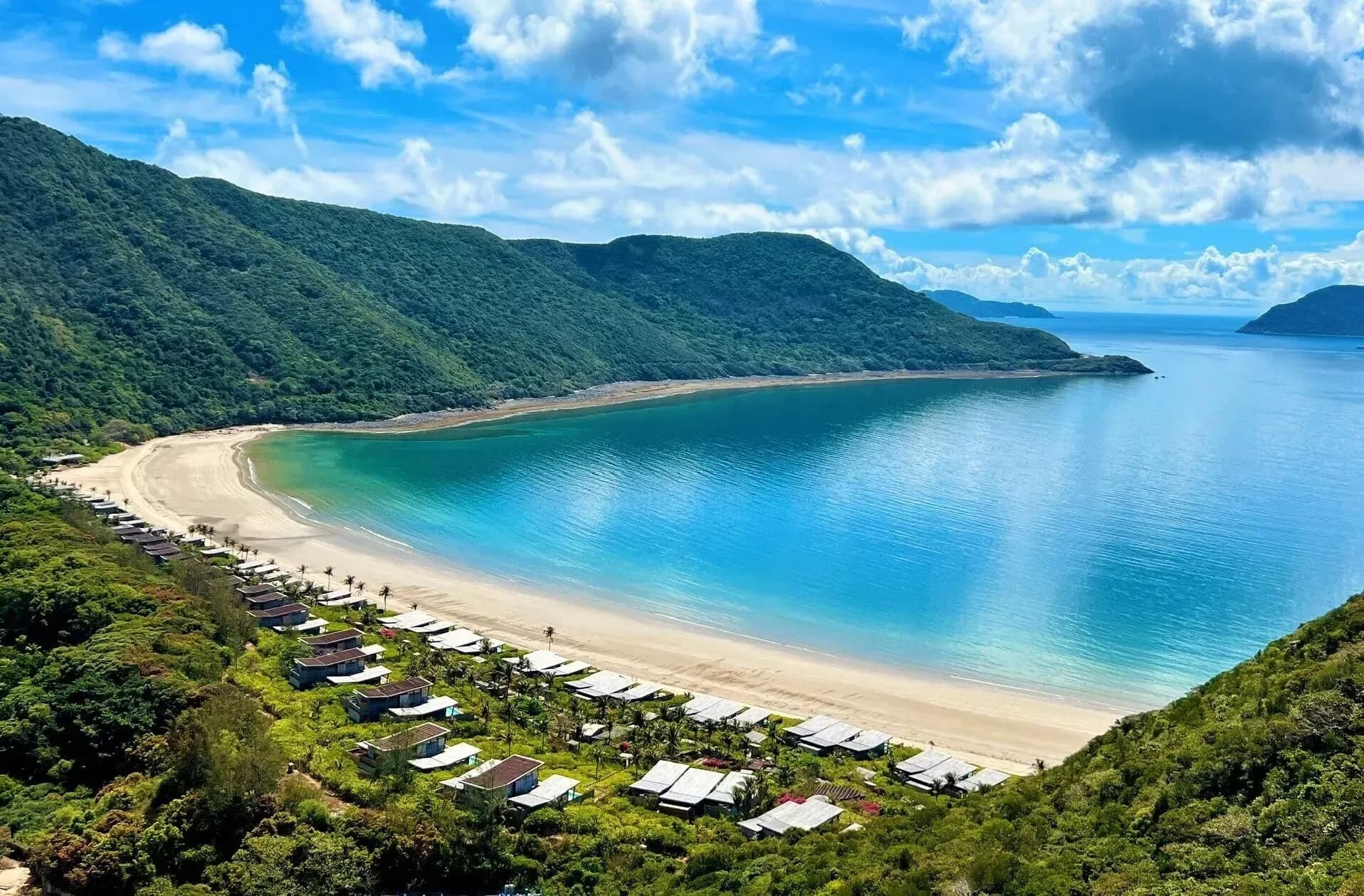 Overlooking the turquoise coast of Six Senses Con Dao, blending into pristine nature.