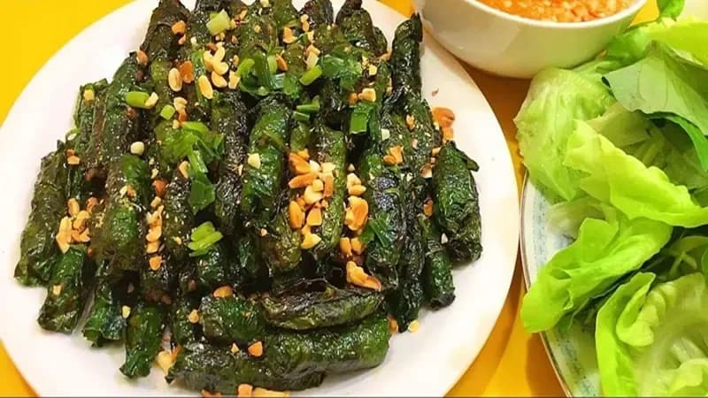 구운 buffalo 와 betel 잎 남부 스타일