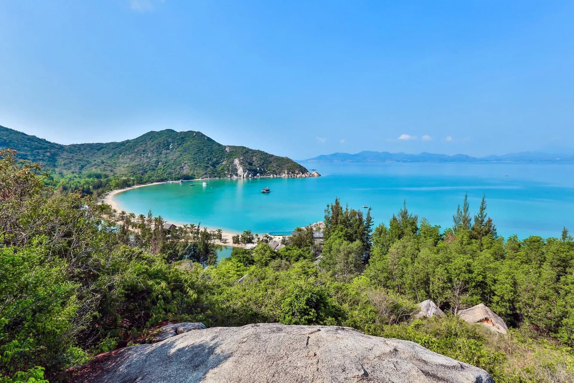 Discover the pristine and tranquil beauty of Ninh Van Bay.